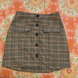 Urban outfitters plaid mini skirt